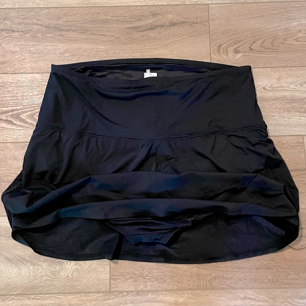 Lands End Tummy Control High Waist Swim Skirt 24 Plus